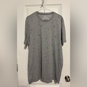 Large & Tall Old Navy Gray Tee with Surfer Pattern Size XL